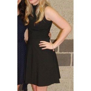 Antonio Melani Black High Neck Sleeveless Dress